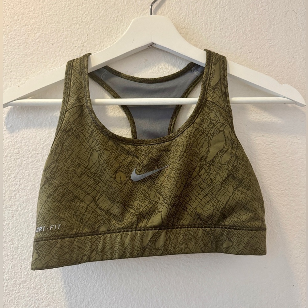 Nike Olive Green Sports Bra